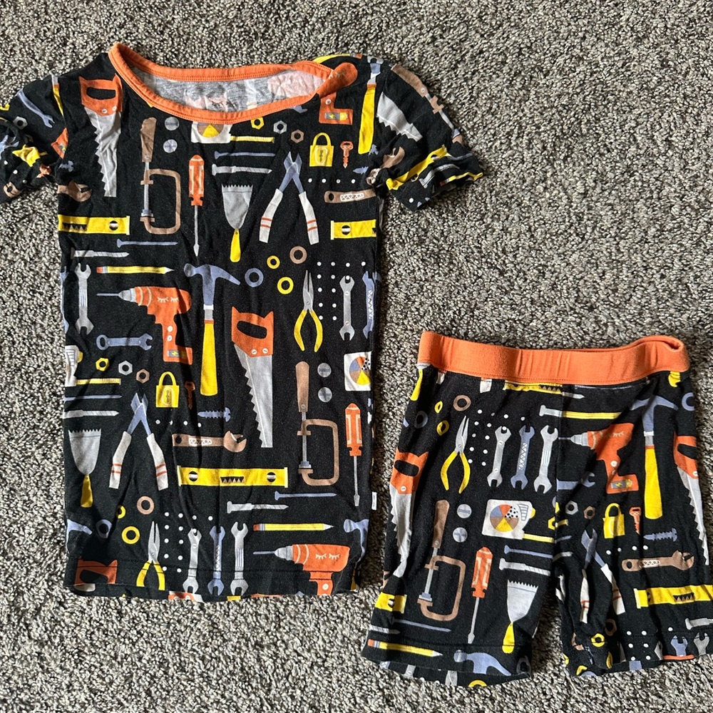 Little Sleepies Tool Time 4T shorts pajamas